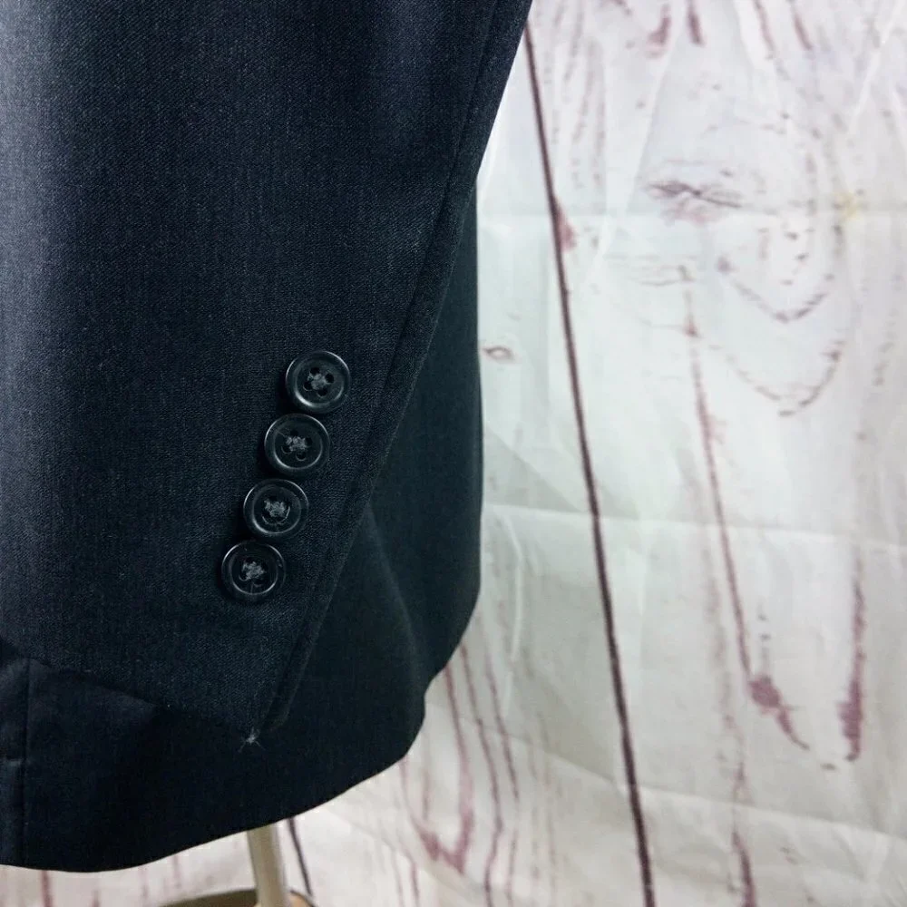 Jos A Bank Signature Collection Mitchell 46L 3 Buttn Charcoal Suit Blazer Jacket